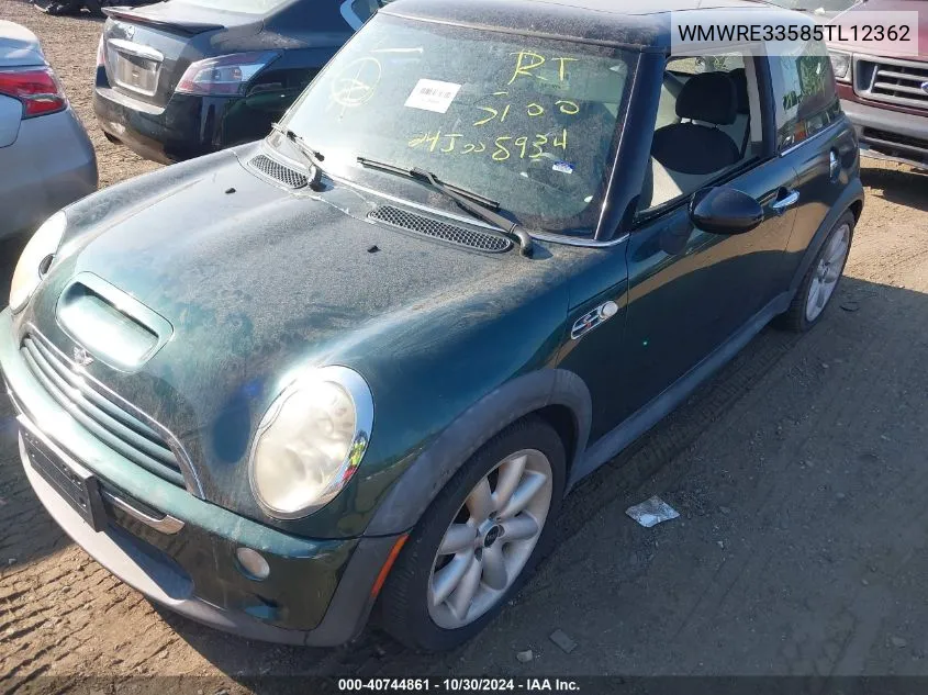 2005 Mini Cooper S VIN: WMWRE33585TL12362 Lot: 40744861