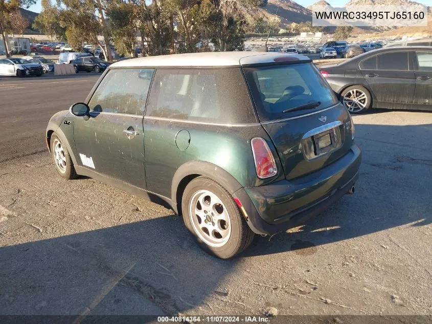 2005 Mini Cooper VIN: WMWRC33495TJ65160 Lot: 40814364