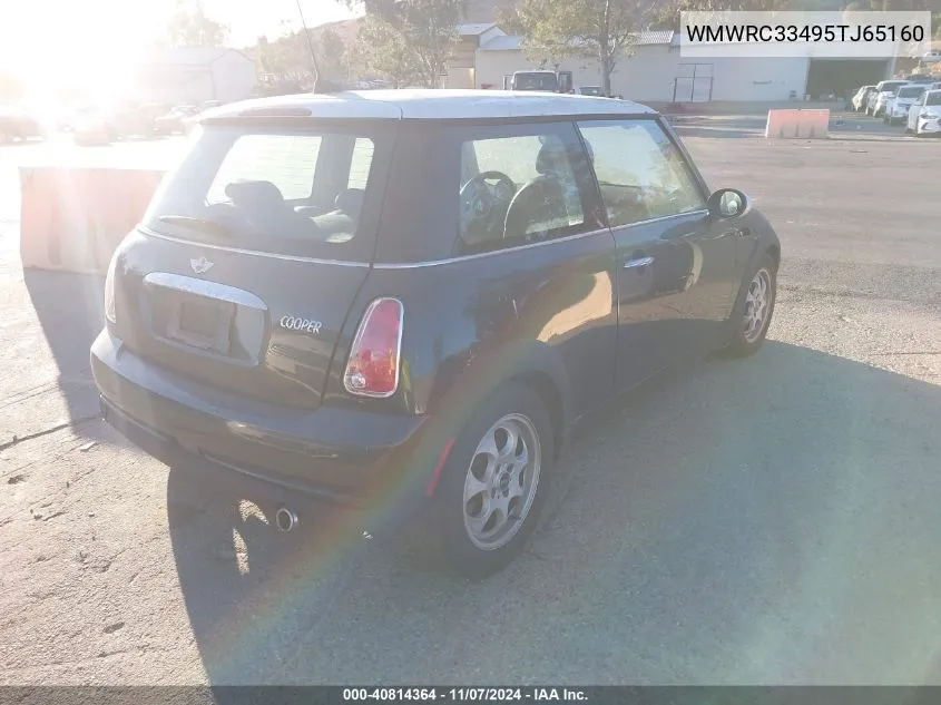 2005 Mini Cooper VIN: WMWRC33495TJ65160 Lot: 40814364