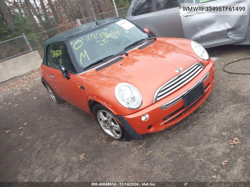 2005 Mini Cooper VIN: WMWRF33495TF61499 Lot: 40848614