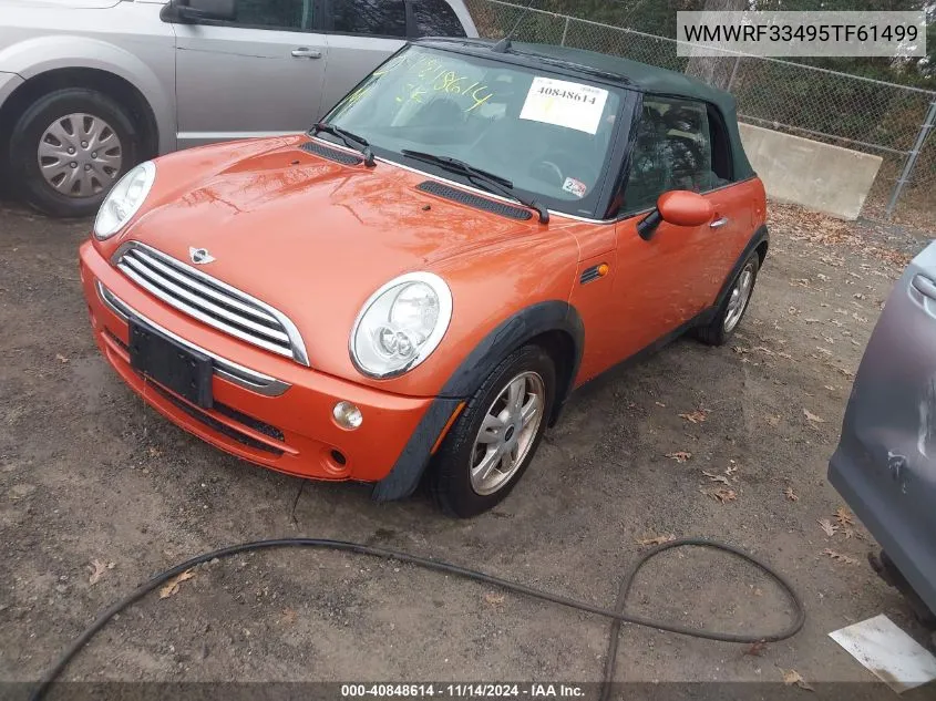 2005 Mini Cooper VIN: WMWRF33495TF61499 Lot: 40848614