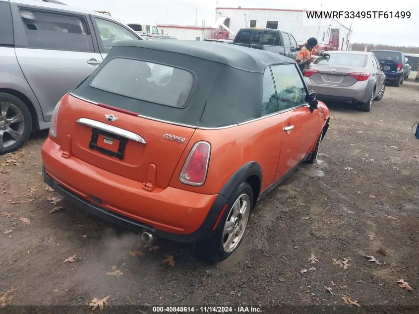 2005 Mini Cooper VIN: WMWRF33495TF61499 Lot: 40848614