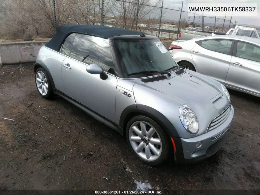 2006 Mini Cooper S VIN: WMWRH33506TK58337 Lot: 38581261