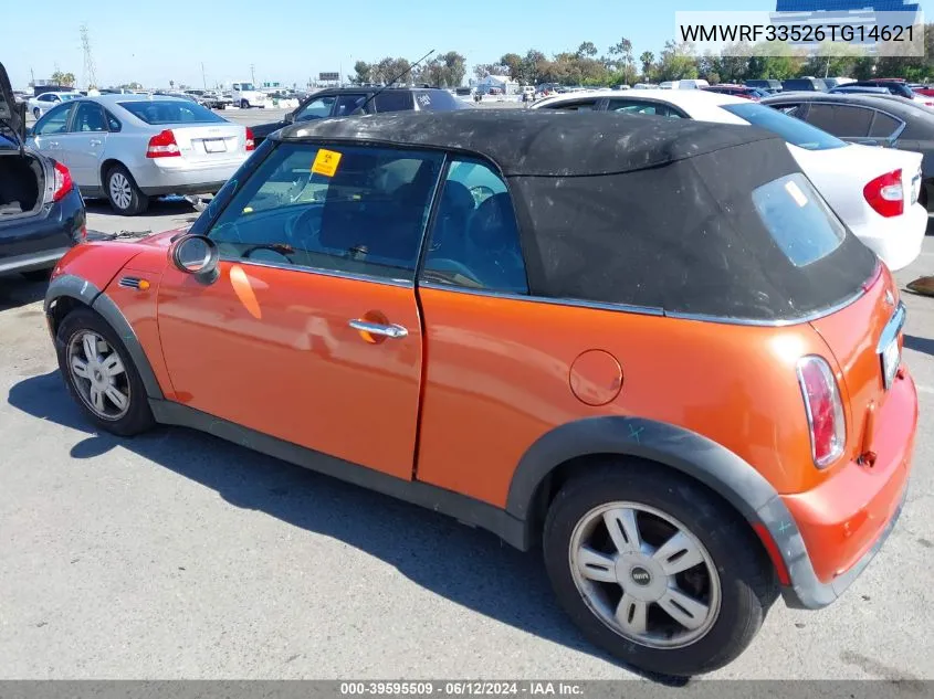 2006 Mini Cooper VIN: WMWRF33526TG14621 Lot: 39595509