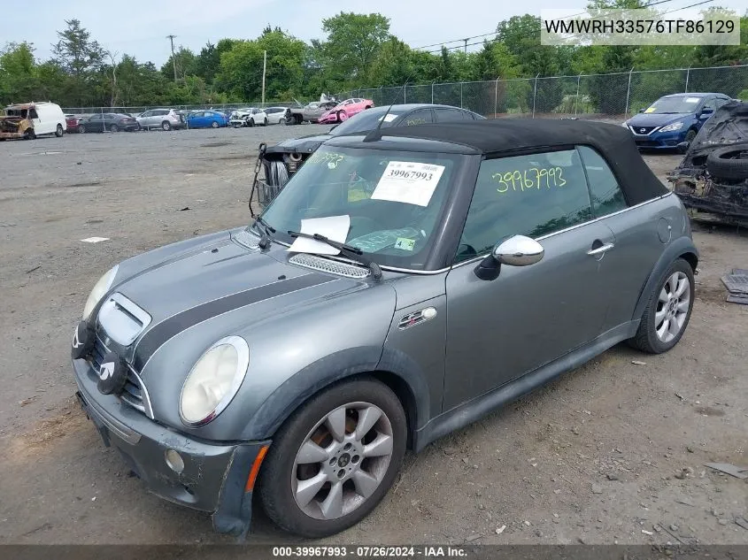 2006 Mini Cooper S VIN: WMWRH33576TF86129 Lot: 39967993