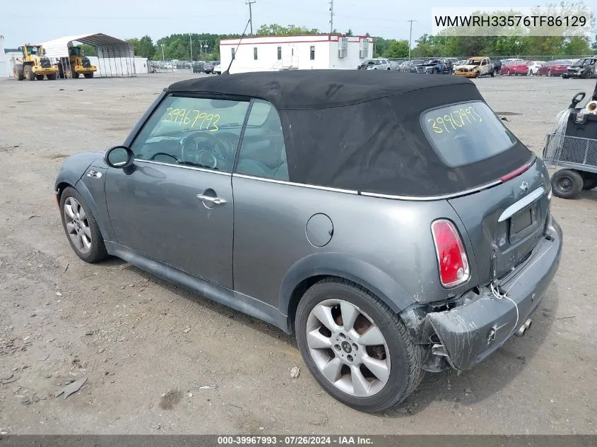 2006 Mini Cooper S VIN: WMWRH33576TF86129 Lot: 39967993