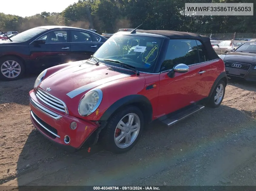 2006 Mini Cooper VIN: WMWRF33586TF65053 Lot: 40349794