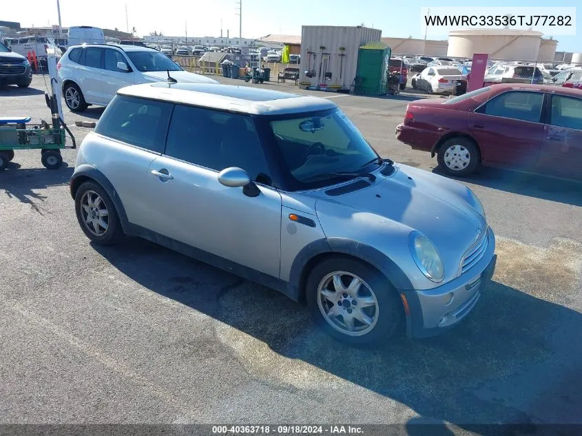 2006 Mini Cooper VIN: WMWRC33536TJ77282 Lot: 40363718