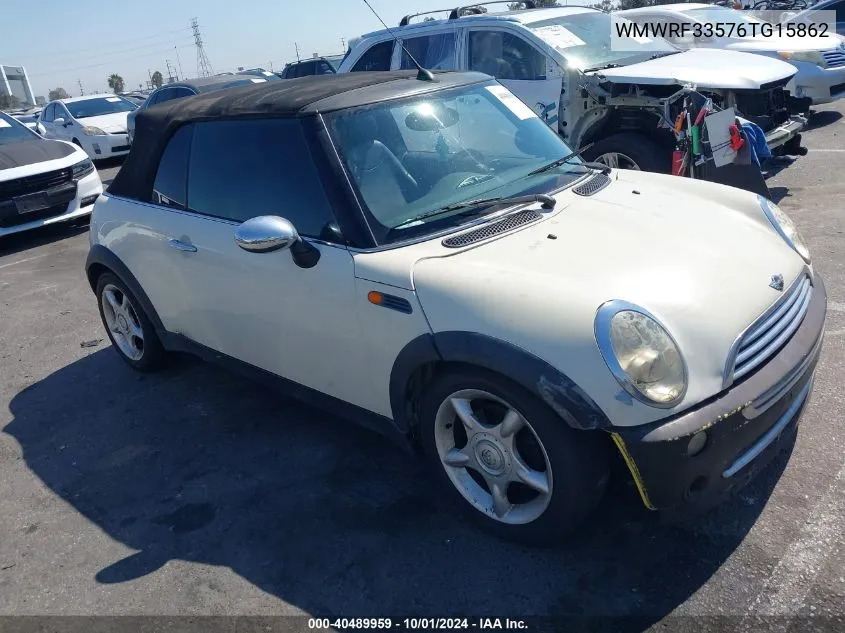 2006 Mini Cooper VIN: WMWRF33576TG15862 Lot: 40489959