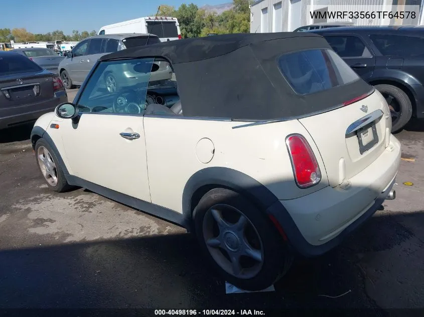 2006 Mini Cooper VIN: WMWRF33566TF64578 Lot: 40498196