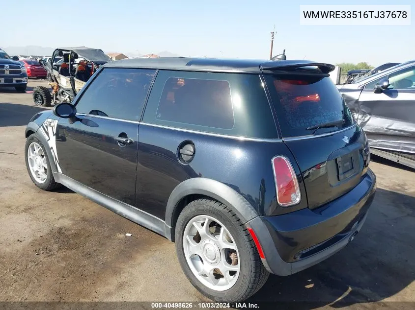 2006 Mini Cooper S VIN: WMWRE33516TJ37678 Lot: 40498626