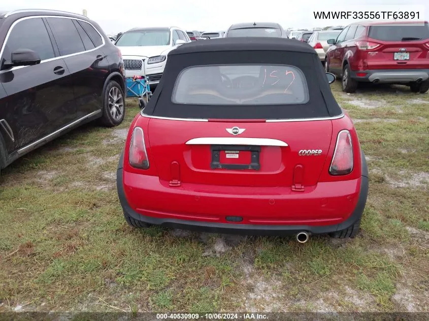 2006 Mini Cooper VIN: WMWRF33556TF63891 Lot: 40530909