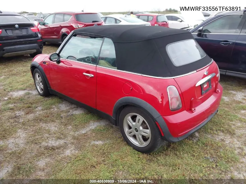 2006 Mini Cooper VIN: WMWRF33556TF63891 Lot: 40530909