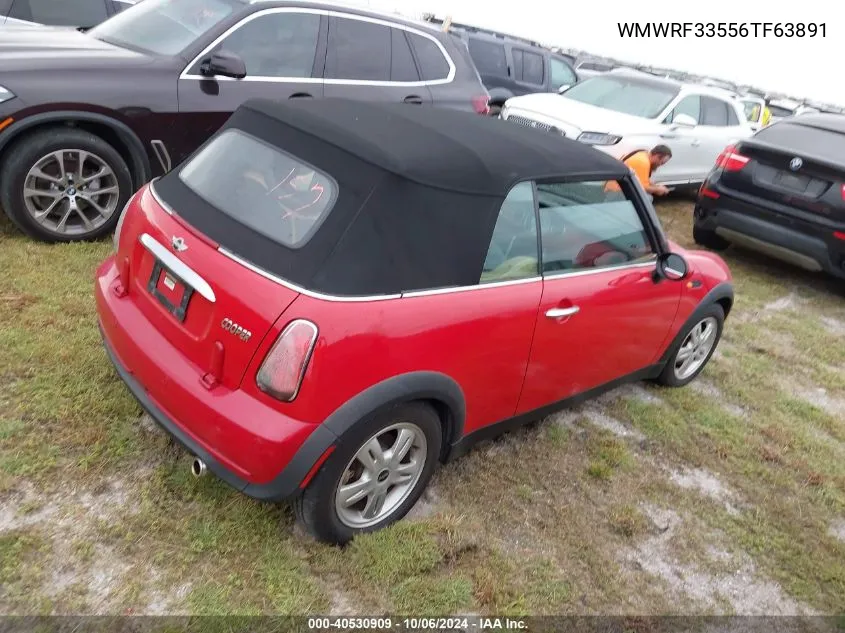 2006 Mini Cooper VIN: WMWRF33556TF63891 Lot: 40530909