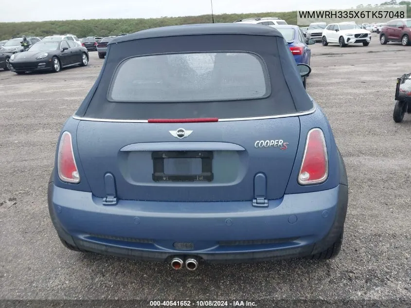 2006 Mini Cooper S VIN: WMWRH335X6TK57048 Lot: 40541652