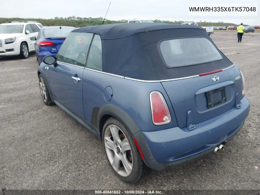 2006 Mini Cooper S VIN: WMWRH335X6TK57048 Lot: 40541652