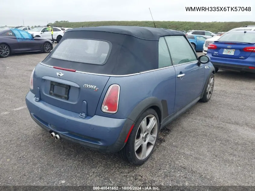 2006 Mini Cooper S VIN: WMWRH335X6TK57048 Lot: 40541652