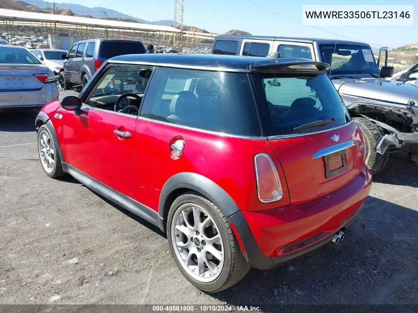 2006 Mini Cooper S VIN: WMWRE33506TL23146 Lot: 40561800