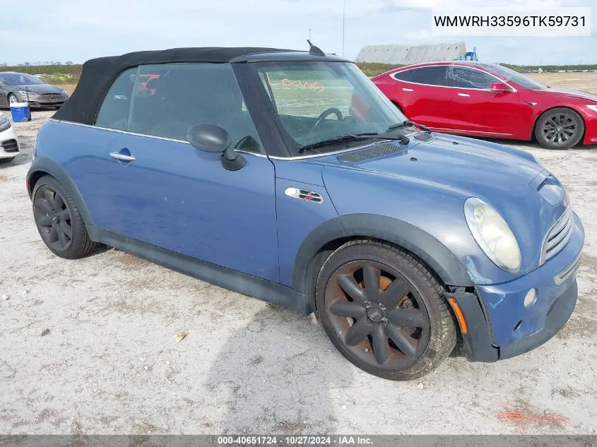 2006 Mini Cooper S VIN: WMWRH33596TK59731 Lot: 40651724