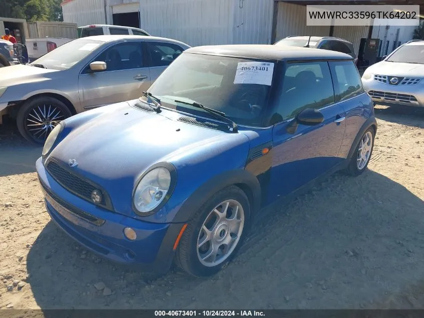 2006 Mini Cooper VIN: WMWRC33596TK64202 Lot: 40673401