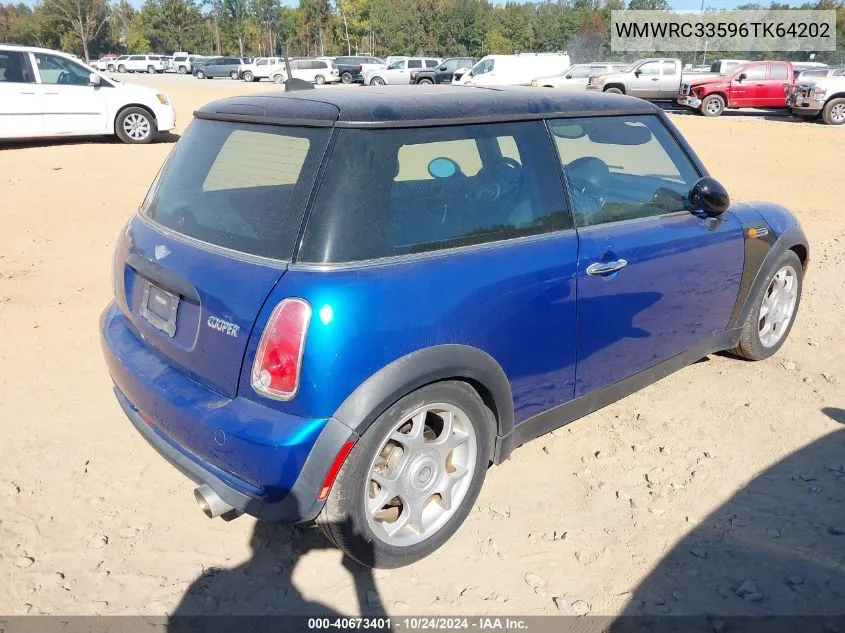 2006 Mini Cooper VIN: WMWRC33596TK64202 Lot: 40673401