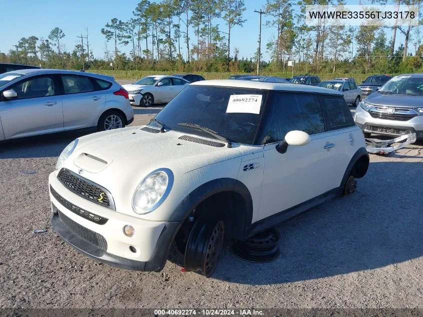 2006 Mini Cooper S VIN: WMWRE33556TJ33178 Lot: 40692274