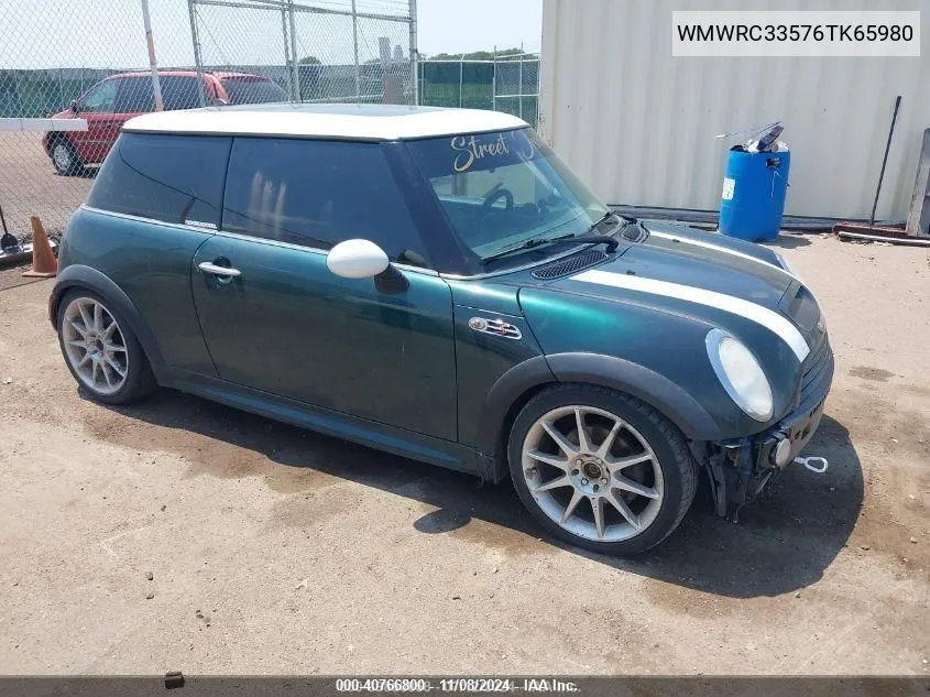 2006 Mini Cooper VIN: WMWRC33576TK65980 Lot: 40766800