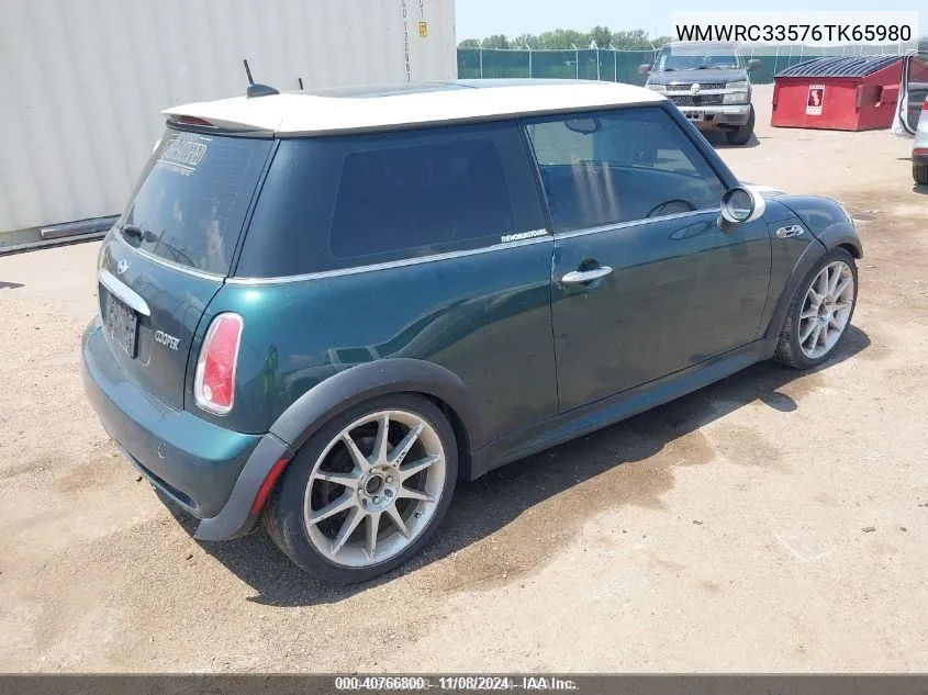 2006 Mini Cooper VIN: WMWRC33576TK65980 Lot: 40766800