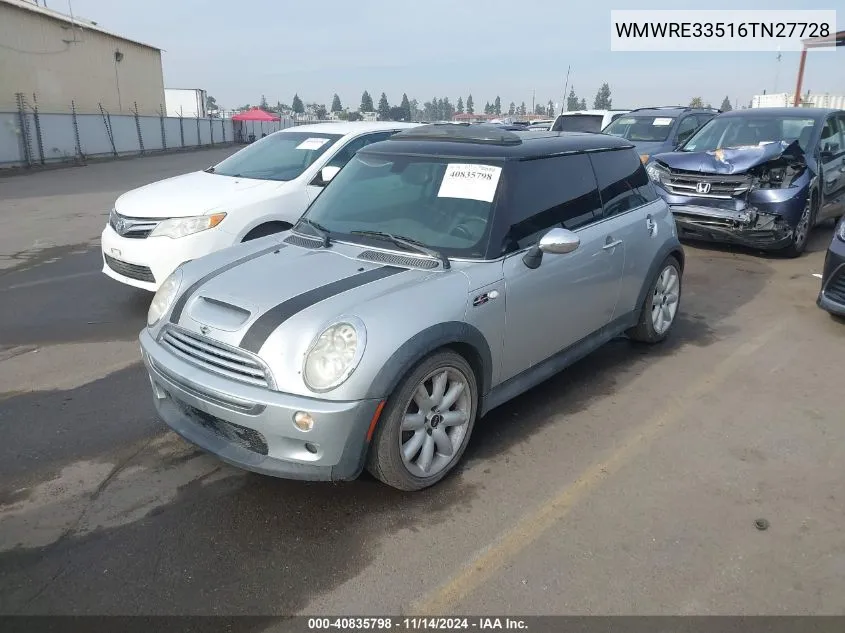 2006 Mini Cooper S VIN: WMWRE33516TN27728 Lot: 40835798