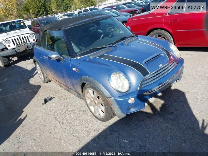 2006 Mini Cooper S VIN: WMWRH33506TK57754 Lot: 40846657