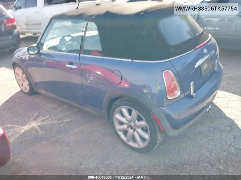 2006 Mini Cooper S VIN: WMWRH33506TK57754 Lot: 40846657