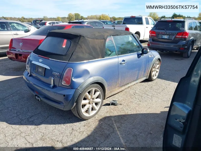 2006 Mini Cooper S VIN: WMWRH33506TK57754 Lot: 40846657