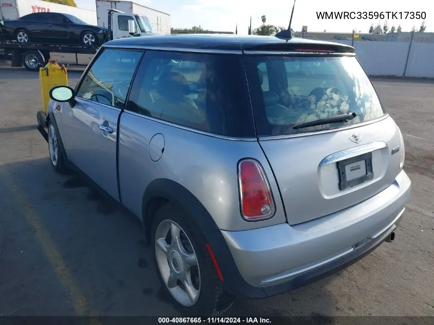 2006 Mini Cooper VIN: WMWRC33596TK17350 Lot: 40867665