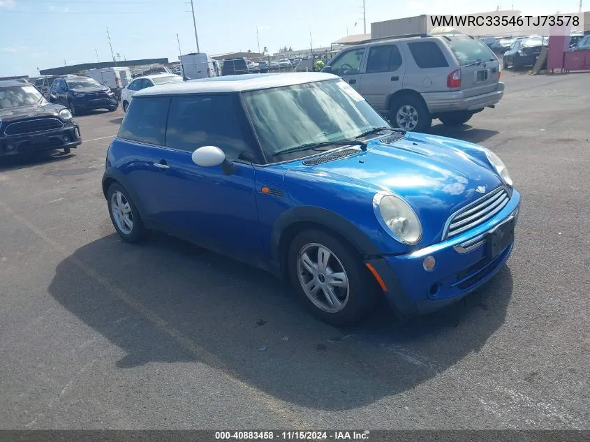 2006 Mini Cooper VIN: WMWRC33546TJ73578 Lot: 40883458