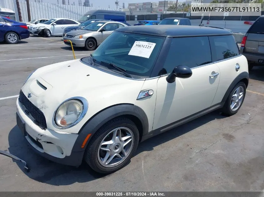 2007 Mini Cooper S VIN: WMWMF73567TL91113 Lot: 39831225