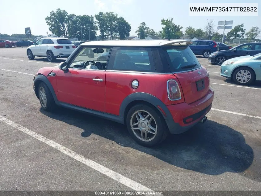 2007 Mini Cooper S VIN: WMWMF73547TT82832 Lot: 40161069