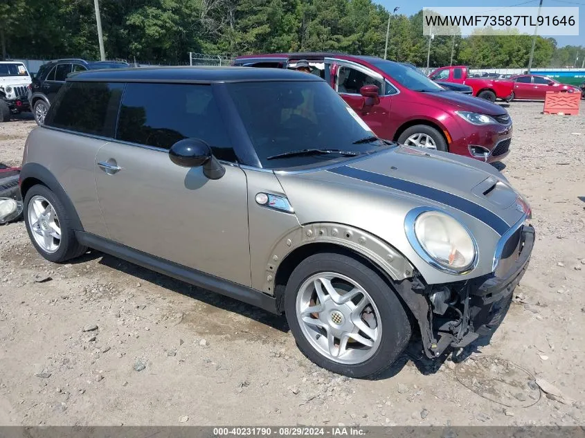 2007 Mini Cooper S VIN: WMWMF73587TL91646 Lot: 40231790