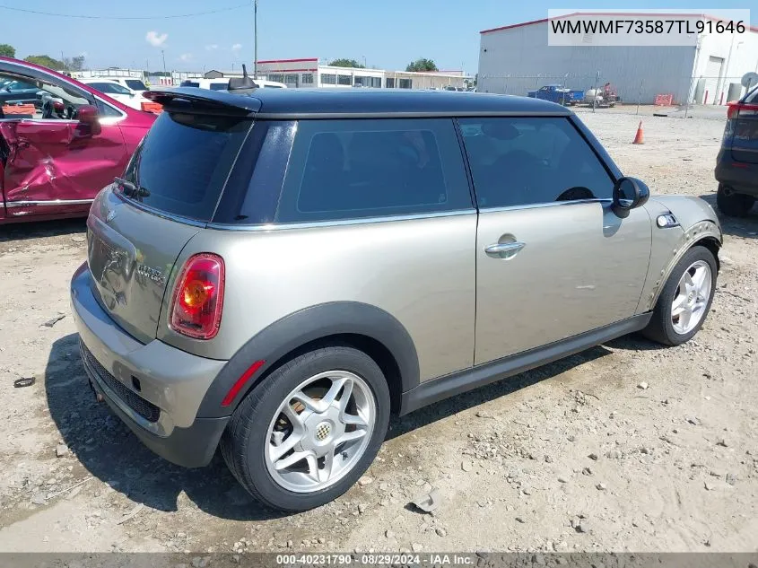 2007 Mini Cooper S VIN: WMWMF73587TL91646 Lot: 40231790