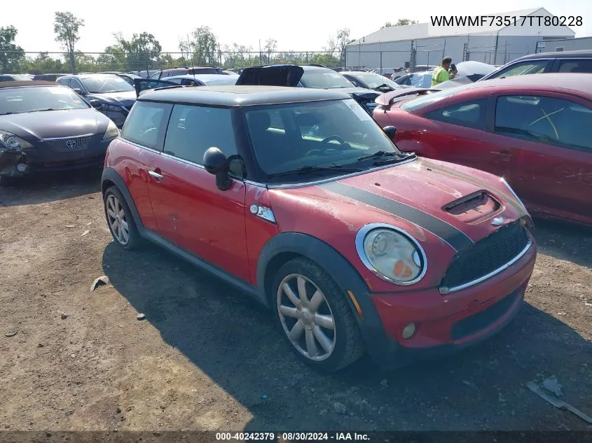 WMWMF73517TT80228 2007 Mini Cooper S