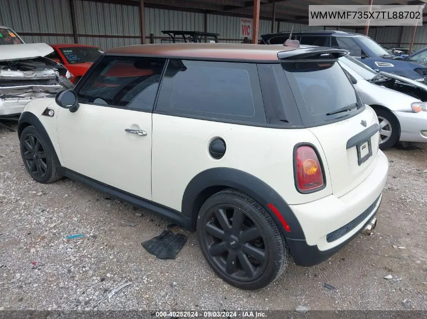 2007 Mini Cooper S VIN: WMWMF735X7TL88702 Lot: 40252824