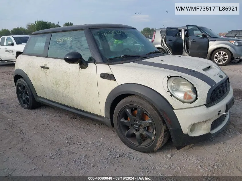 2007 Mini Cooper S VIN: WMWMF73517TL86921 Lot: 40389048