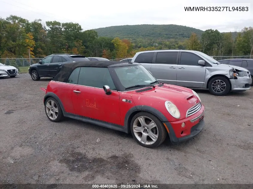 WMWRH33527TL94583 2007 Mini Cooper S