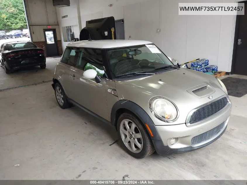 2007 Mini Cooper S VIN: WMWMF735X7TL92457 Lot: 40415708