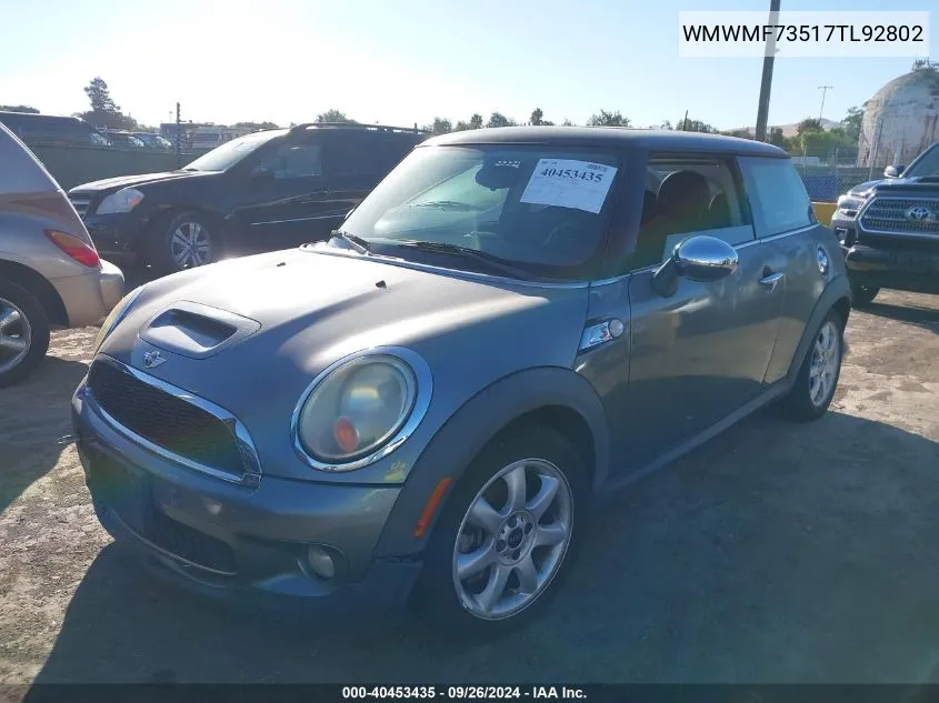 WMWMF73517TL92802 2007 Mini Cooper S S