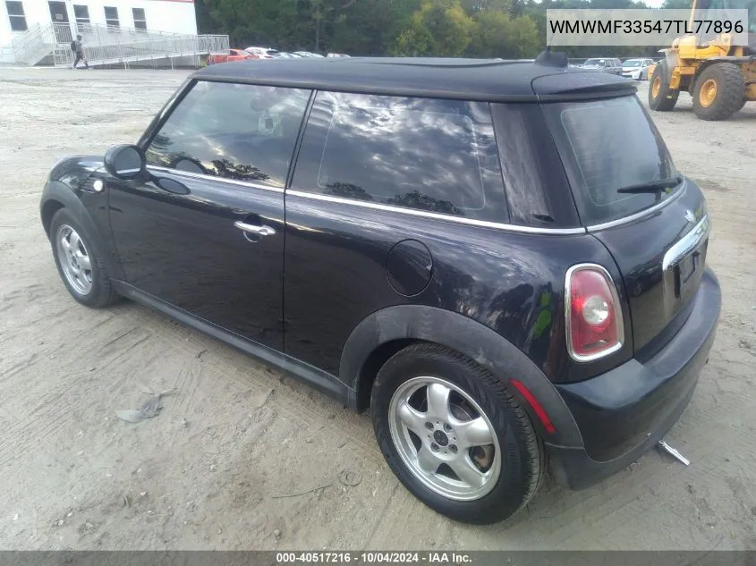 2007 Mini Cooper VIN: WMWMF33547TL77896 Lot: 40517216