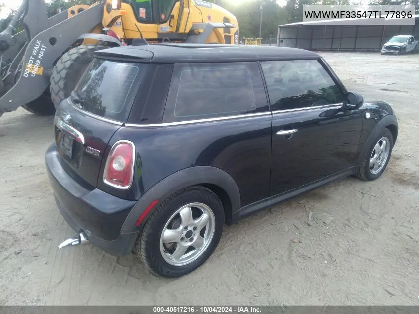 2007 Mini Cooper VIN: WMWMF33547TL77896 Lot: 40517216