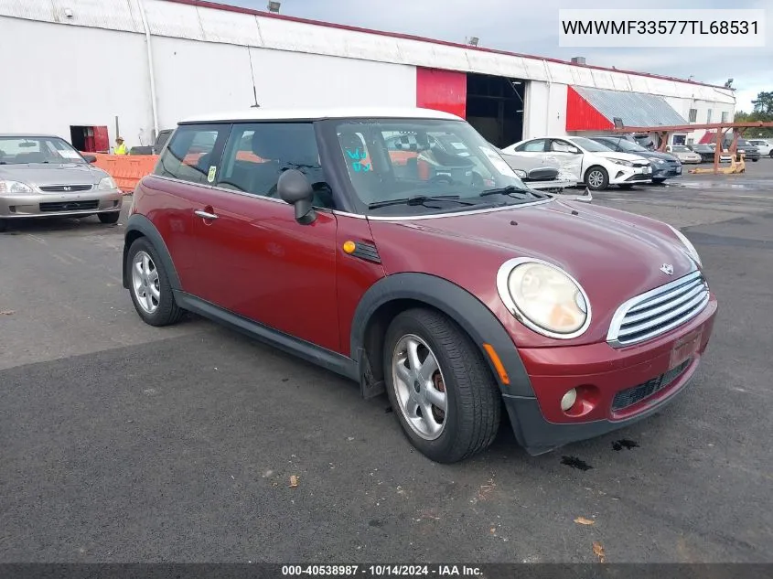 2007 Mini Cooper VIN: WMWMF33577TL68531 Lot: 40538987