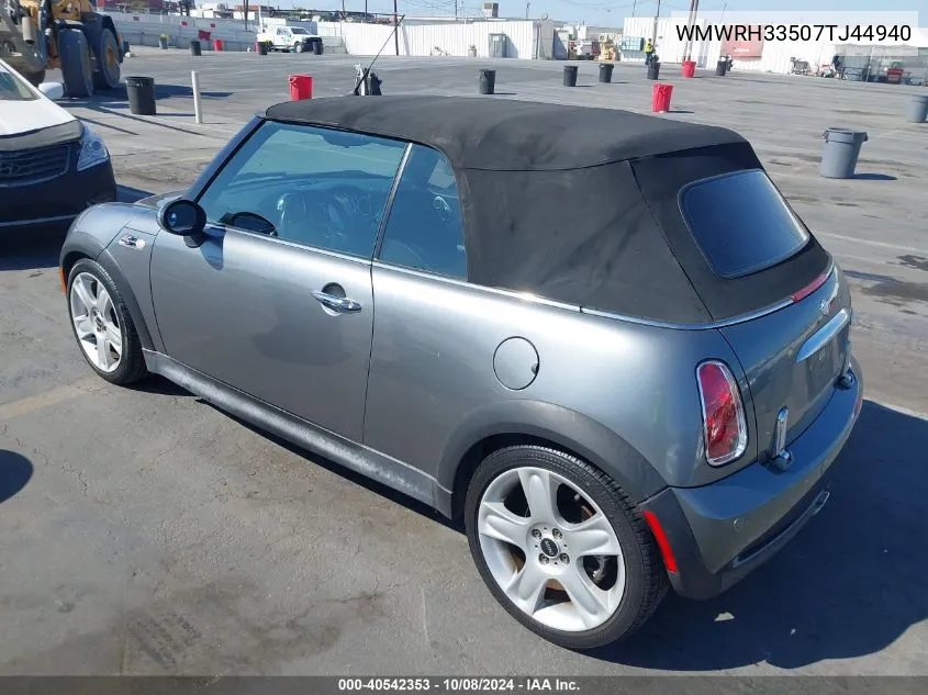 2007 Mini Cooper S VIN: WMWRH33507TJ44940 Lot: 40542353