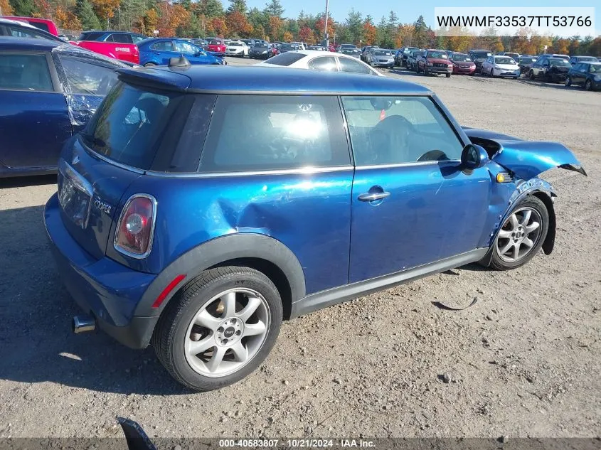 2007 Mini Cooper VIN: WMWMF33537TT53766 Lot: 40583807