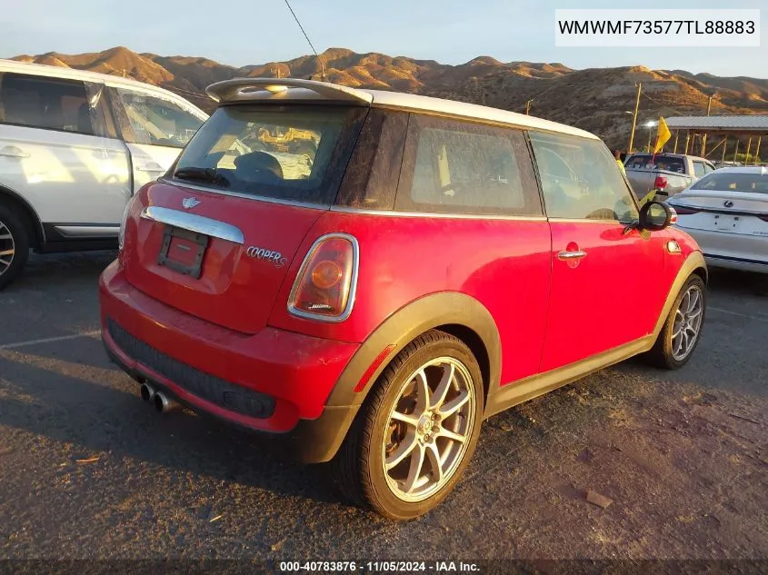 2007 Mini Cooper S VIN: WMWMF73577TL88883 Lot: 40783876